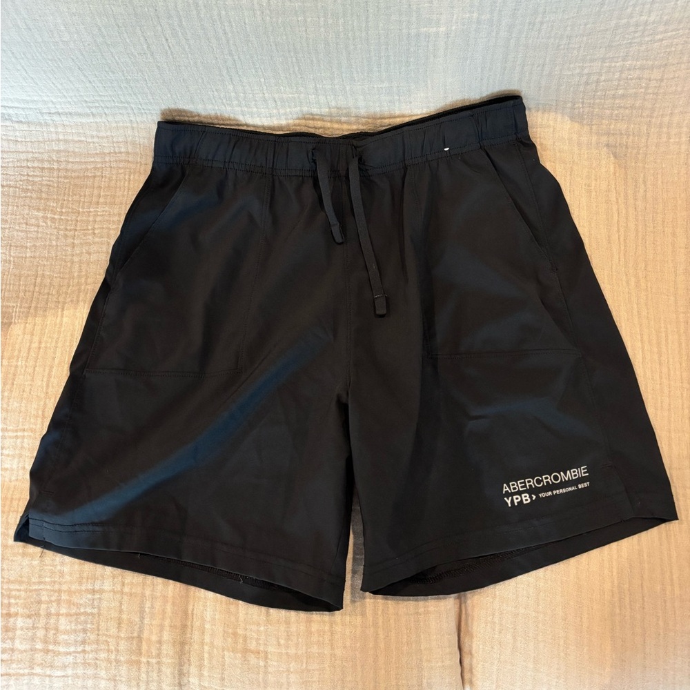 abercrombie kids Black Casual Drawstring Shorts